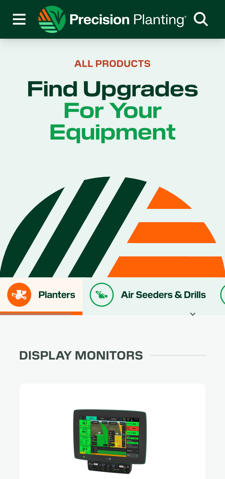 Precision Planting new products page