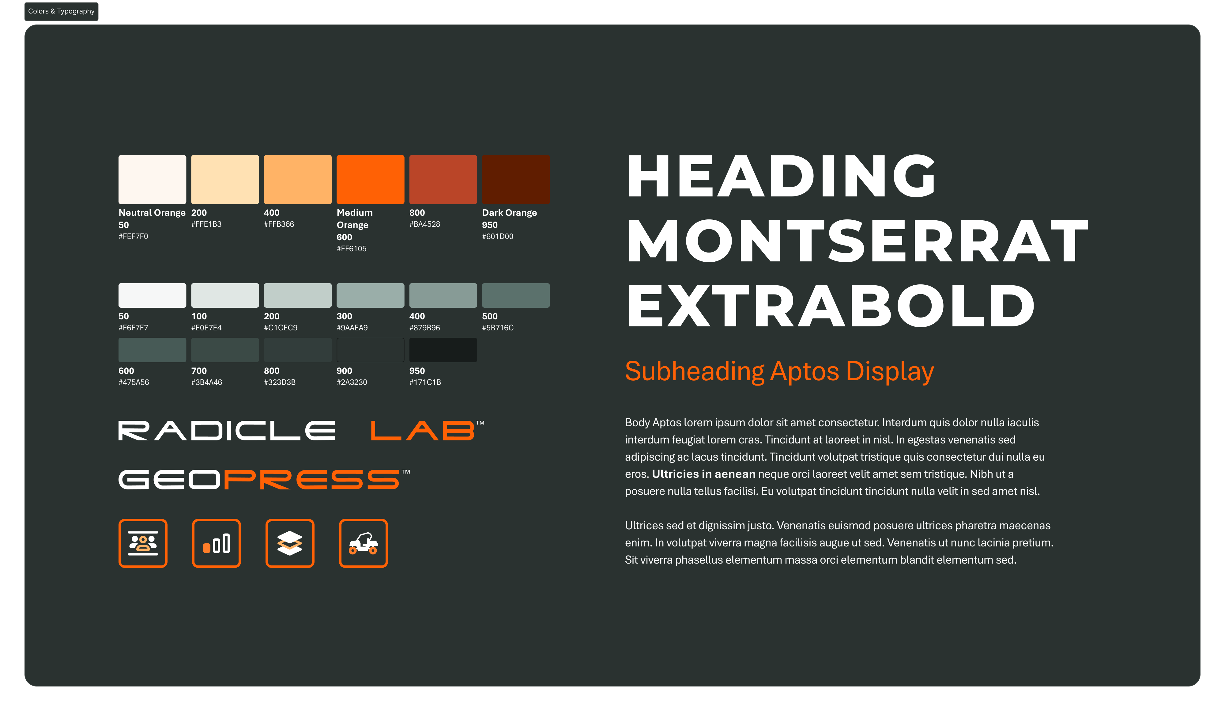 Radicle Agronomics design system